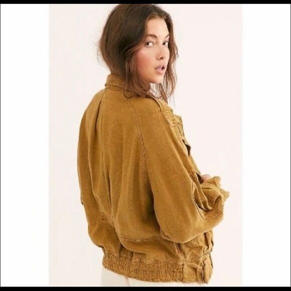 NWT Free People Jade Safari Bomber Jacket size XS - Picture 4 of 8